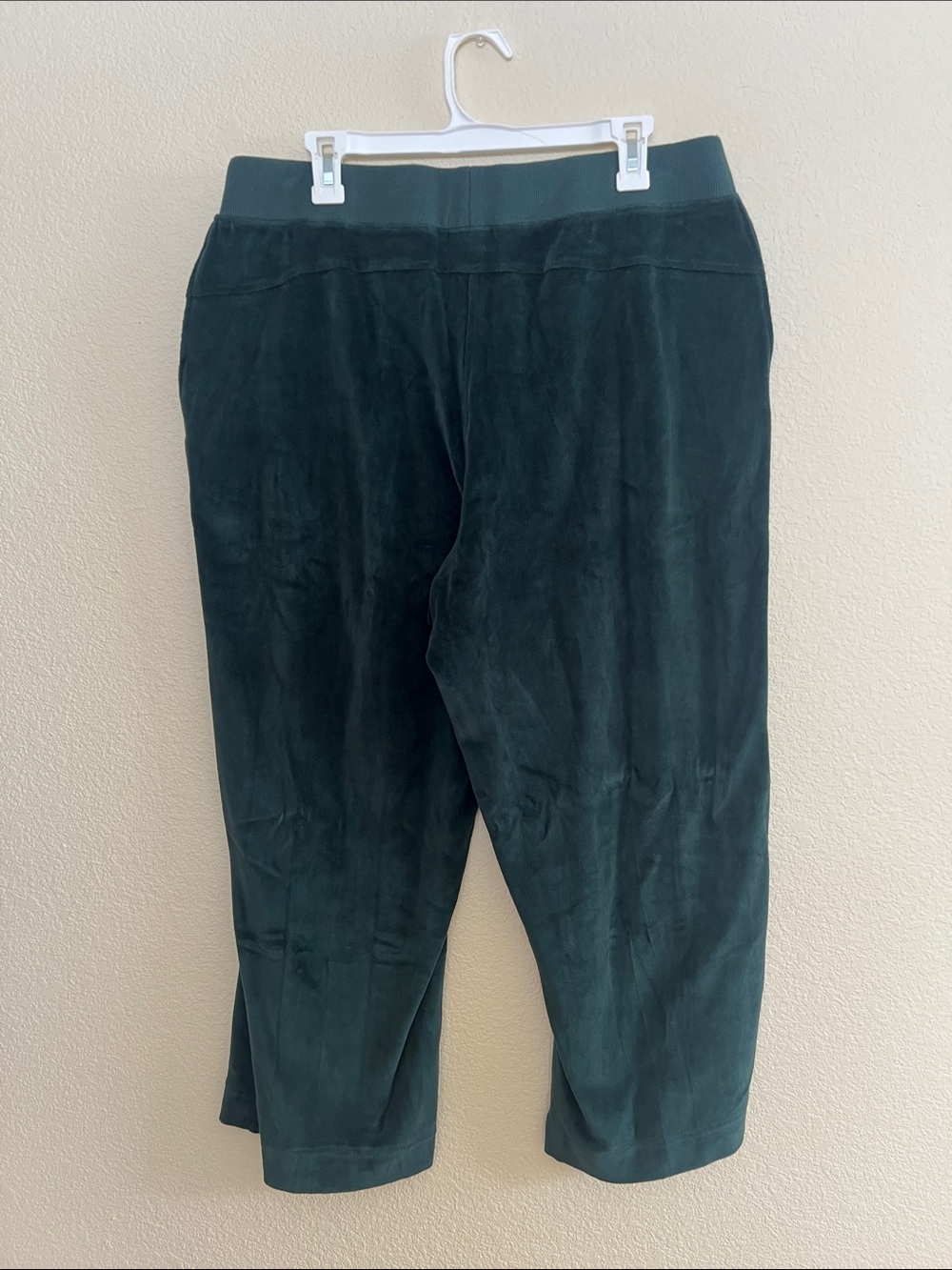 Pact Dark Spruce Velour Wide-Leg Pants - Picture 6 of 6